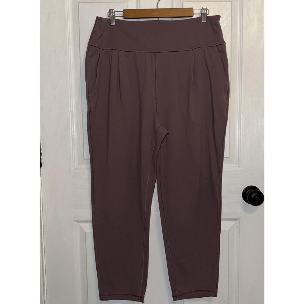 Athleta Elation Pant Mauve Purple Size XL Tapered‎ Leg Pull On